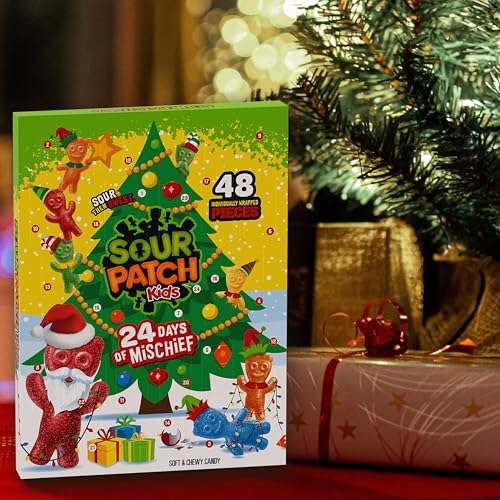 SOUR PATCH KIDS Soft & Chewy Candy Holiday Advent Calendar, 24 Days - image 6
