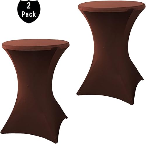 Miniatura 7 de Fhberni Paquete de 2 manteles de cóctel de 32 x 43 pulgadas, color rojo, de elastano, para bodas, banquetes, eventos, fiestas