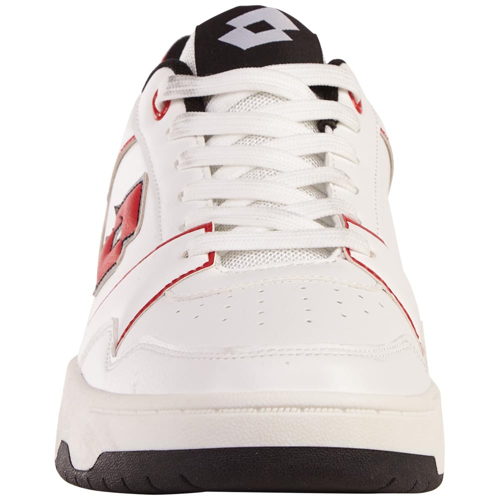 Lotto Stylecode: 2400580U Boxscore Unisex Sneaker im 80er Jahre Retro Look für Damen und Herren I mit Drehpunkt für mehr Wendigkeit und kontrastfarbener Öse