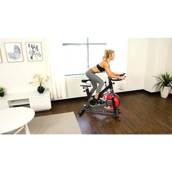 Sunny-Health-Fitness-Indoor-Cycling-Exercise-Bike-with-Heavy-49-LB-Chrome-Flywheel-SF-B1002C Sunny Health & Fitness Indoor Cycling Exercise Bike with Heavy-Duty 49 LB Chrome Flywheel, Stationary Bike with Customizable Comfort with 275 LBS. Max Weight - SF-B1002