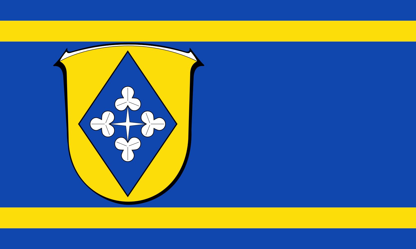 Drapeau Freiensteinau grand format décoration de salle et extérieur