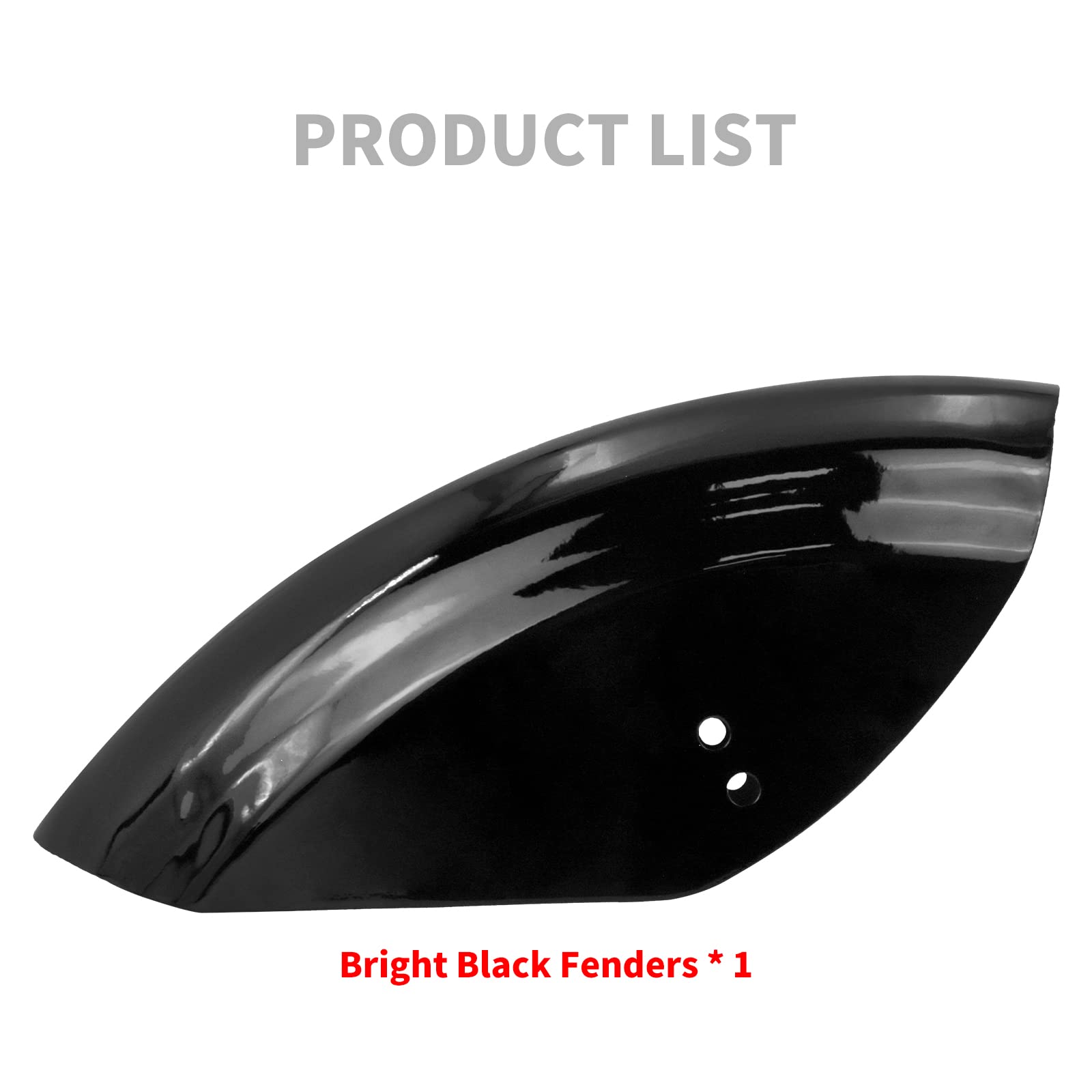 Parafango Posteriore Moto Breve Piatto Parafango Misura Per Harley Sportster XL 883 1200 1986-2023 Nero Lucido