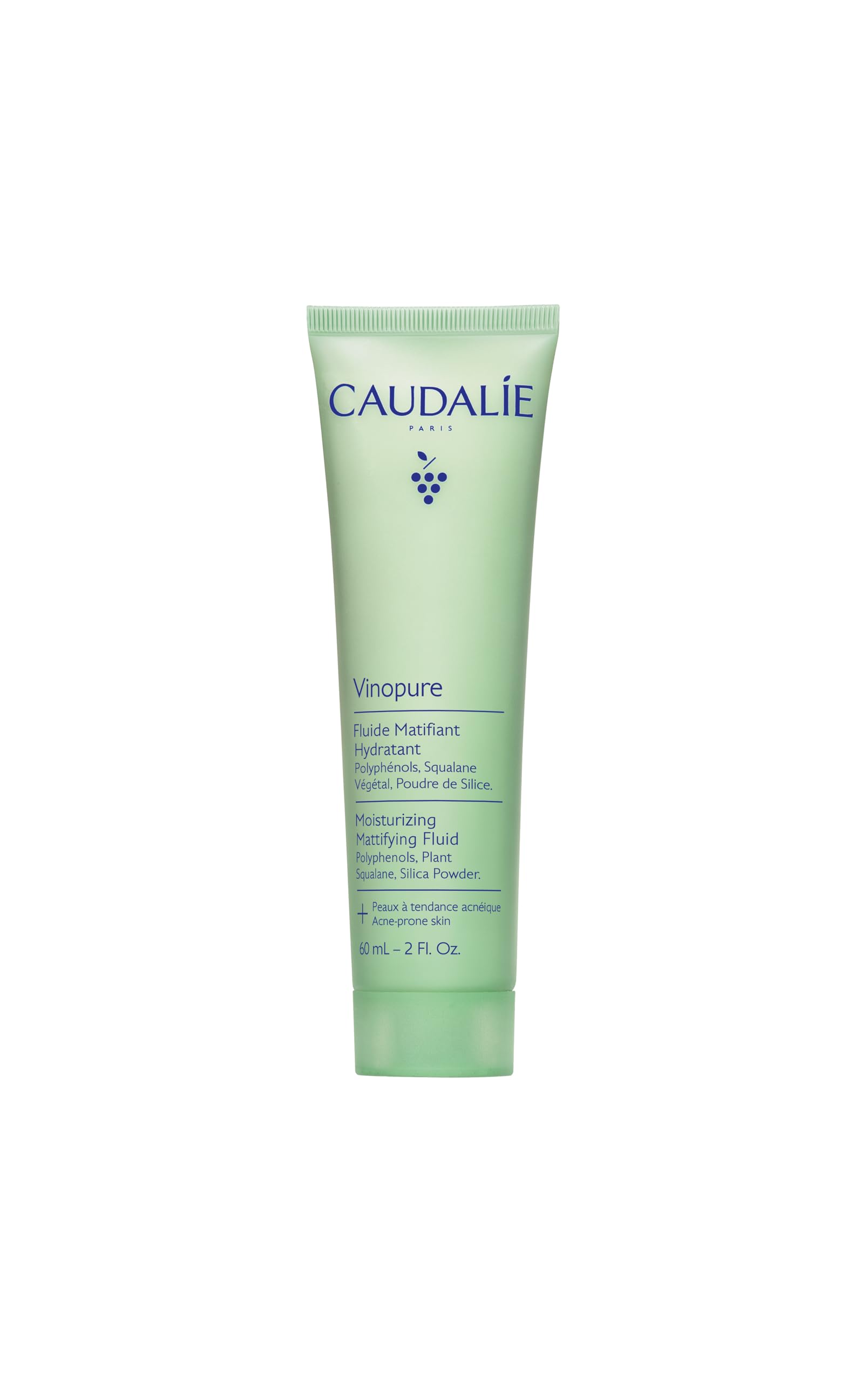 Caudalie Vinopure Moisturizing Mattifying Fluid, Silica Powder, 60ml