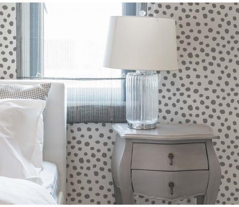 Wild Spots Allover Stencil - Reusable Stencils for Walls - Stencils for DIY Wall Decor - Better Than Wallpaper! - by Cutting Edge Stencils