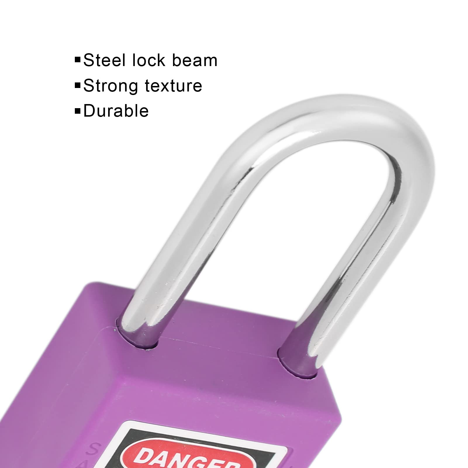 Lucchetti di Lockout Tagout, Serrature di Sicurezza Loto da 38 Mm Lucchetti di Lockout LOTO con Chiavi Diverse Per Stazioni E Dispositivi di Lockout
