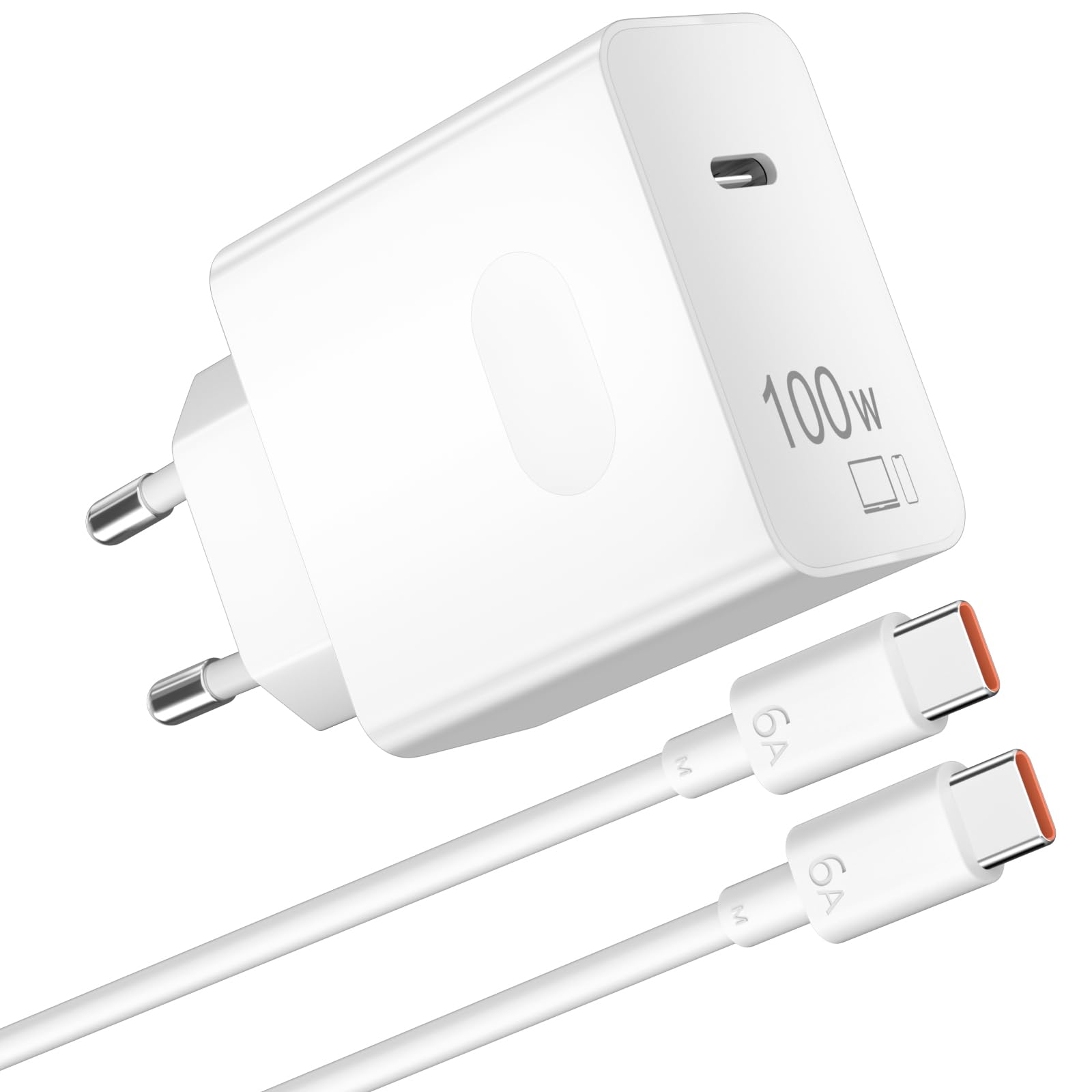 Ładowarka 100W SuperCharge do HONOR 400 200 Pro 200 Lite Magic6 Magic8 7 6 5 4 3Lite Magic7 Pro, 100 W PD Szybka ładowarka z 6A Kabel USB C 1M do HONOR X9c X8b X8b X7b X6b X9b X9a 400 70 0 70Lite