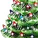 Joiedomi 15in Tabletop Prelit Ceramic Christmas Tree with Multicolor Lights, Hand-Painted Ceramic Tabletop Christmas Tree for Christmas Holiday Indoor Decorations