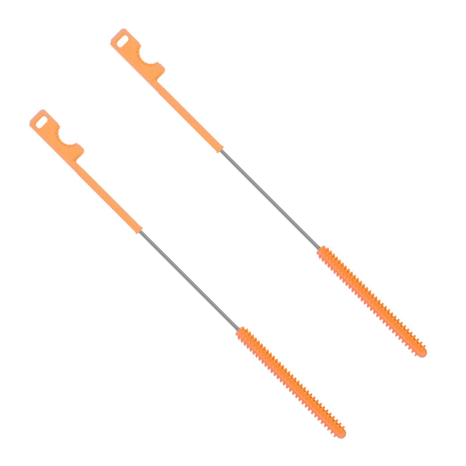 Head Silicone Straw Cleaner Brush Set 0.8mm and 1mm Bristles Long Handle Design for Thorough Cleaning of Tubes and Bottles Straw Cleaning Tool
