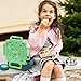 Norxely Bento Box for Kids with Thermos, [Large Capacity] Insulated Kids Lunch Box with 4 Compartment for Ages 3+, Drop-Proof & Dishwasher Safe Lunchbox Container Green