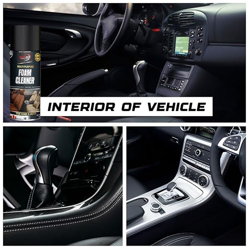 Image of MIKANIX Multipurpose Foaming Car Interior & Exterior Cleaner Foam Spray For | Car Seat | Dashboard | Shoes | Sofa | Vinyl Rubber | Doors, PU /Leather (Pack of 2)