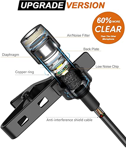 Z ZAFFIRO USB-Lavalier-Mikrofon für Videoaufnahmen, Podcast-Streaming, USB-C-Clip-Computermikrofon, omnidirektionales… – Bild 6