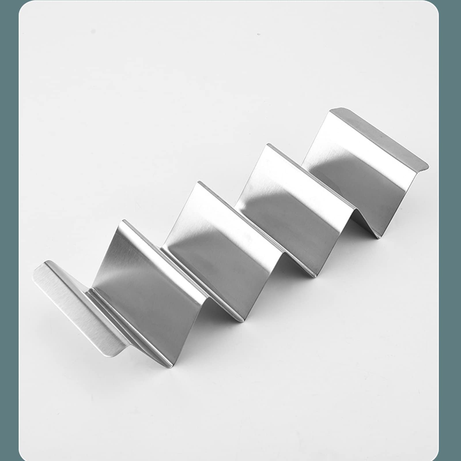 Lot De 3 Supports à Tacos En Acier Inoxydable 304 - Forme Ondulée - Pour Four, Lave-vaisselle - Pour Tacos, Burritos, Hot-dogs