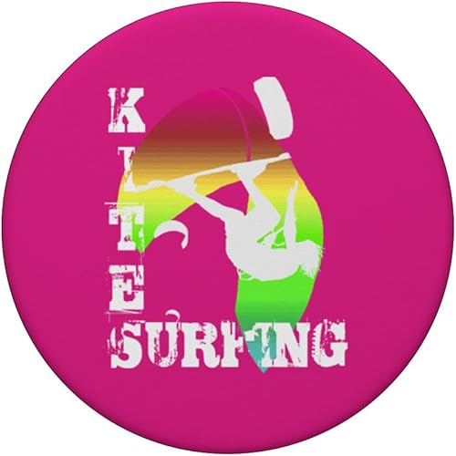 Miniatura 3 de Kite Surfing WIth Freestyle Kitesurfer And Kite 11 PopSockets Standard PopGrip