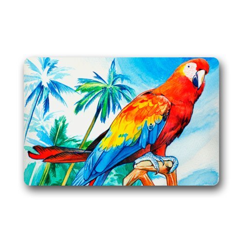 Sea Beach Parrot Art Doormats Floor Mat Door Mat Rug Indoor/Outdoor Mats Welcome Doormat 23.6
