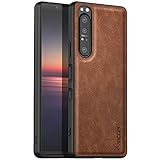 anccer Newborn Series for Sony Xperia 1 III Case (Brown)