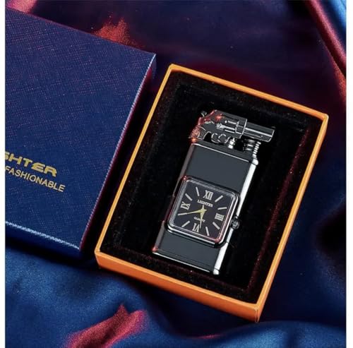 Encendedor Vintage Dual Flama con Reloj miniatura 4