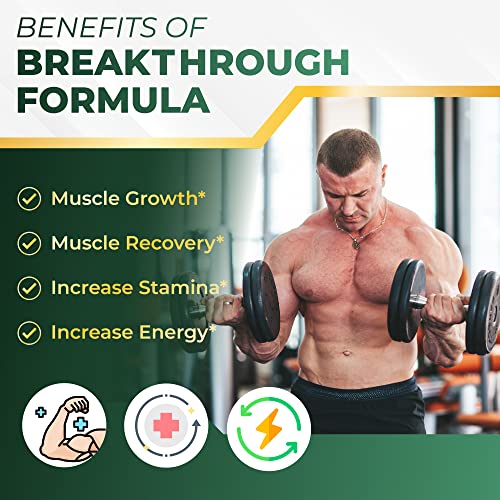 12200Mg Creatine Monohydrate - Ultra Muscle Builder Supplement With L-Arginine, L-Citrulline, Beet Root, Tongkat Ali, Ginseng- Promote Energy Strength Performance (90 Count (Pack Of 1)) #TOP4