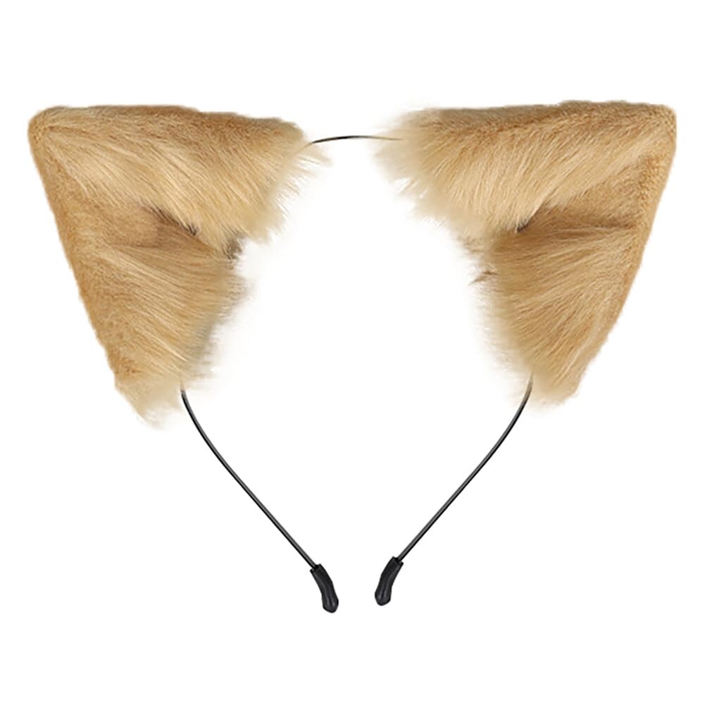 Serre-tête Oreilles De Chat Peluche Pour Fille Et Femme - Blanc Ou Noir, Idéal Halloween, Cosplay Et Fêtes Déguisées