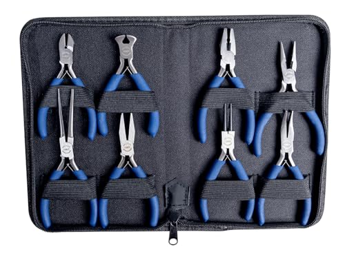 Mannesmann - M10808 - Juego de tenazas para electrónica de 8 piezas