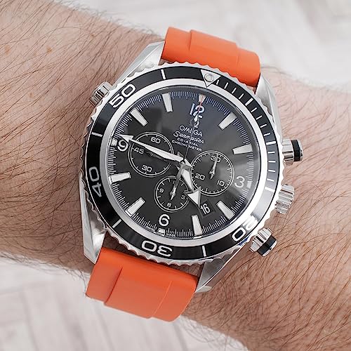 Image of StrapHabit Quick Release Rubber Watch Strap Band FKM 20mm 22mm 24mm