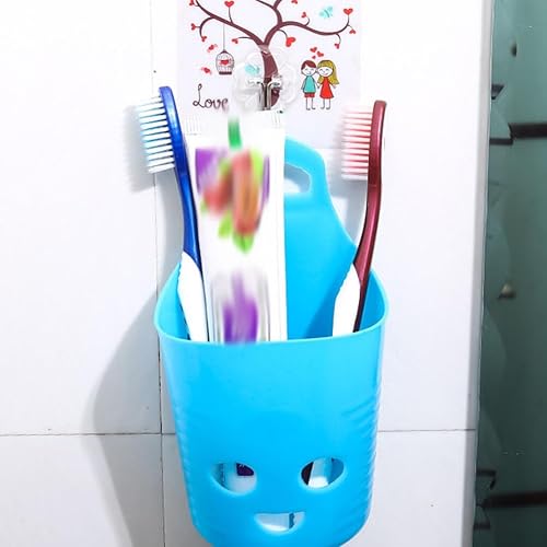 Miniatura 7 de BESTonZON Cesta colgante de plástico, 10 unidades, cara sonriente, cesta de almacenamiento de cocina, soporte para tazas colgantes, carrito rodante,