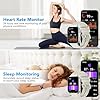 QCOQ Smart Watch for Men Women Answer/Make Calls, 1.96" HD Fitness Watch with Heart Rate Sleep SpO2 Monitor, Smartwatches for Android IOS, Ivory #4