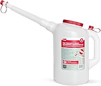 PAK Premium 6 Quart Measuring Dispensing Jug with Flexible 10.5" Spout - Made in USA for Oil & Fluids