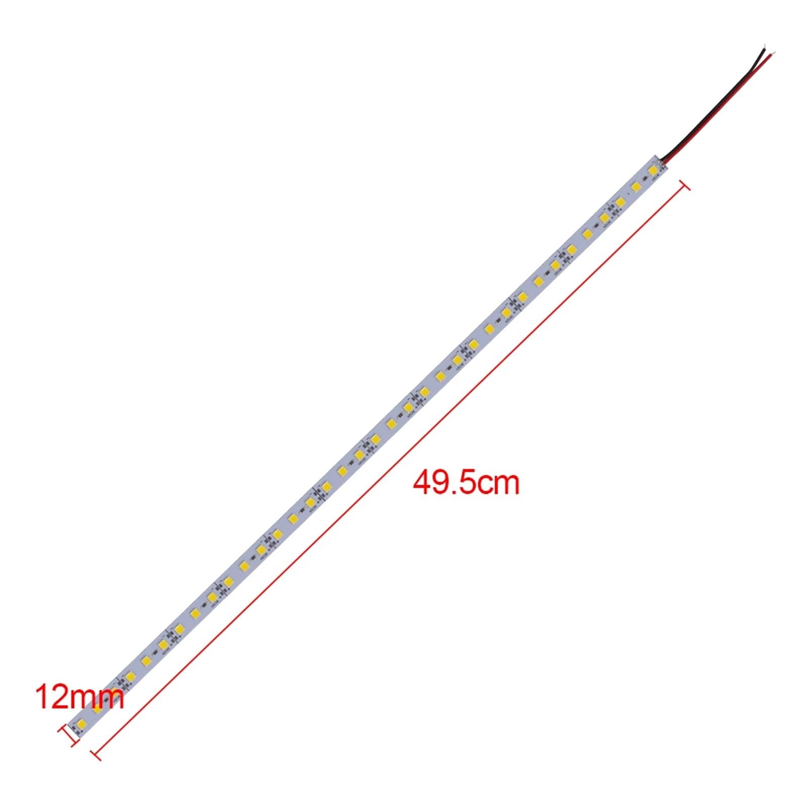 12V 5 Stück 10 Stück 20 Stück LED-Leistenlicht Aluminium starrer Streifen LED-Band 12V 25cm 50cm 5054 Unterschrank-Lichtleiste Weiß/Blau/Rosa(20pcs 50cm 36LEDs,Ice Blue)