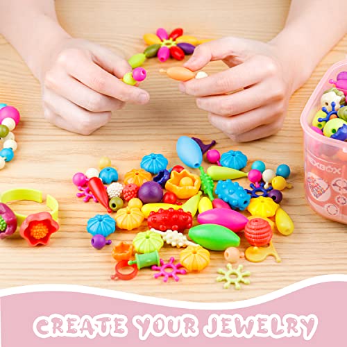 NEXBOX Pop Beads Jewelry Kit for Toddlers 3-6 Years