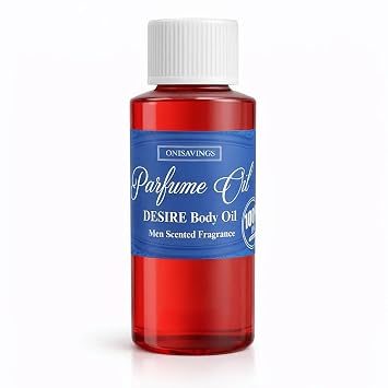 2 Fl Oz Desire Body Oil For Men, Personal Fragrance Oil | Multipurpose Perfume Oil For Body, Candles, Home, Soap, Daily Use & Gift Ready