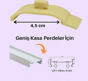 Zebra Perde Montaj Aparati Takmatİk - Portray (10 Adet)