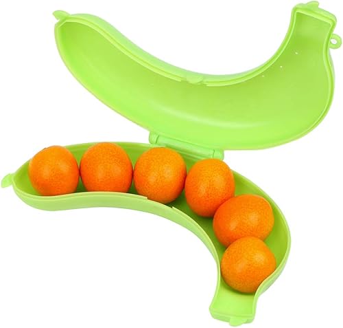 Miniatura 2 de AKOAK Paquete de 1 funda protectora de plátano, pequeña y portátil, caja de almacenamiento de frutas para almuerzo al aire libre, adecuada para