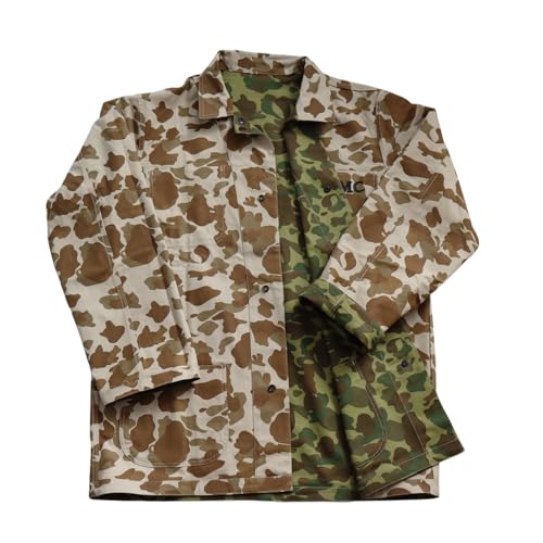 WW2 UsmcHBT Camo Jacket Pacific Camouflage Field Jackets Vintage Men Cotton Coats WWII US Top Uniform4