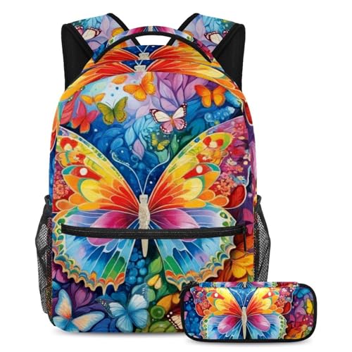 Sac à dos école grand volume fini le manque de place avec trousse