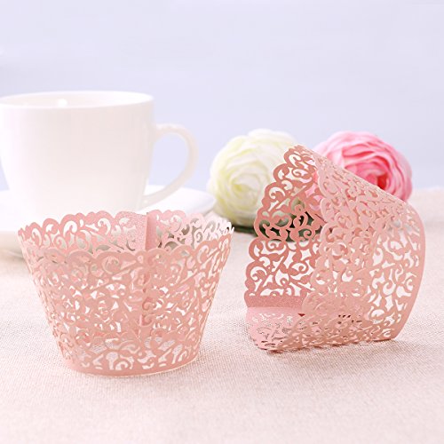 Emballage cupcake rose Tinksky pour masquer les moules de cuisson ternes