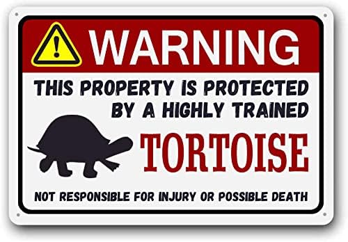 Miniatura 21 de Eveokoki Letrero de cuervo – Divertido letrero de advertencia de metal para mascotas, mascotas exóticas y pequeñas, 12 x 16 pulgadas