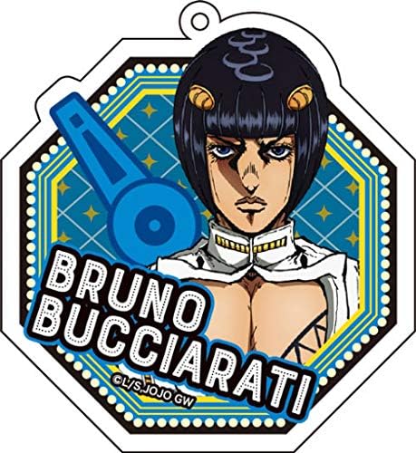 Amazon ジョジョの奇妙な冒険 黄金の風 描き下ろしアクリルキーホルダー 2 ブローノ ブチャラティ アニメ 萌えグッズ 通販