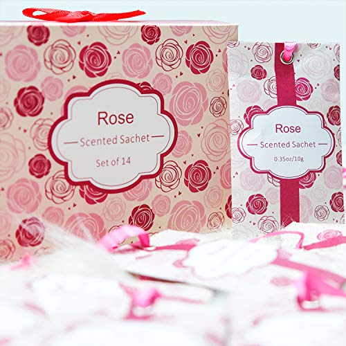 SCENTORINI Rose Scented Sachets,14 Pack