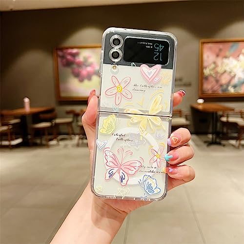 Coque Samsung Galaxy Z Flip 3 silicone transparent papillon Enilsa
