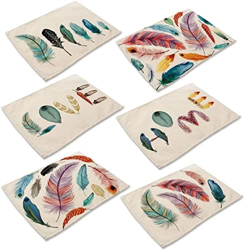 Set di 6 tovagliette colazione da tavola resistenti al calore per...