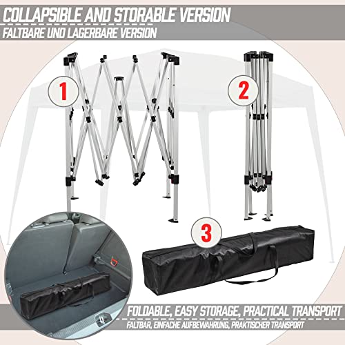 Jago® Gazebo Pieghevole - 3 x 3 m, Idrorepellente