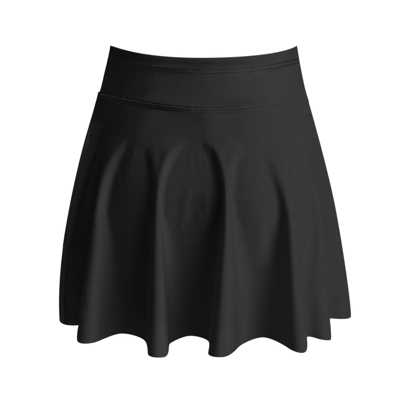 Generico Gonna Tennis Donna con Pantaloncini Integrati Gonna Sportiva Skort Plissettata Pantagonna Abbigliamento Padel Gonnellino Estivo Tasca per Smartphone Completo
