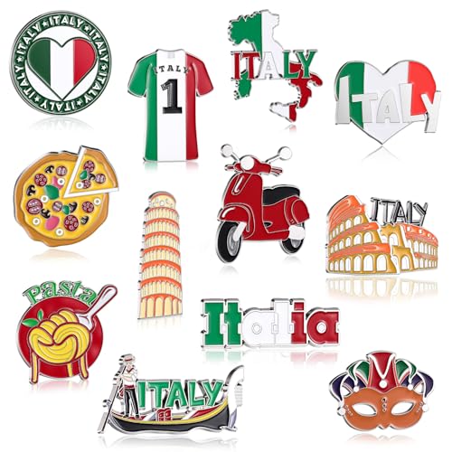 Konohan 12 Pcs Italy Magnets for Refrigerator Metal Magnetic Fridge Italy Souvenirs and Travel Gifts...