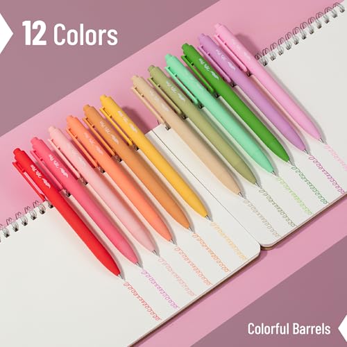 Bolígrafos retráctiles de gel Mr. Pen, pack 12 colores surtidos miniatura 2