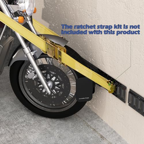 LEVENDOR E-Track Dirt Bike Wheel Chocks,Bike and Dirt Bike in Enclosed Trailer/Garage/Trucks with E-Track,fit Tire Up to 6 Inches,Heavy Duty 10 Gauge Steel E Track Wheel Chock(1 Pack) by LEVENDOR - Image 5