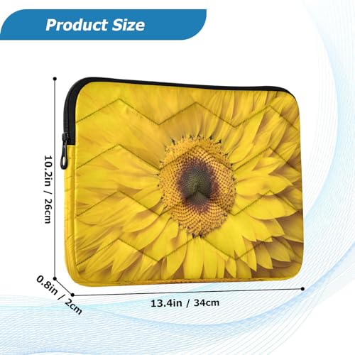 Funda para Laptop Amarilla con Girasol 13-14 Pulgadas miniatura 3