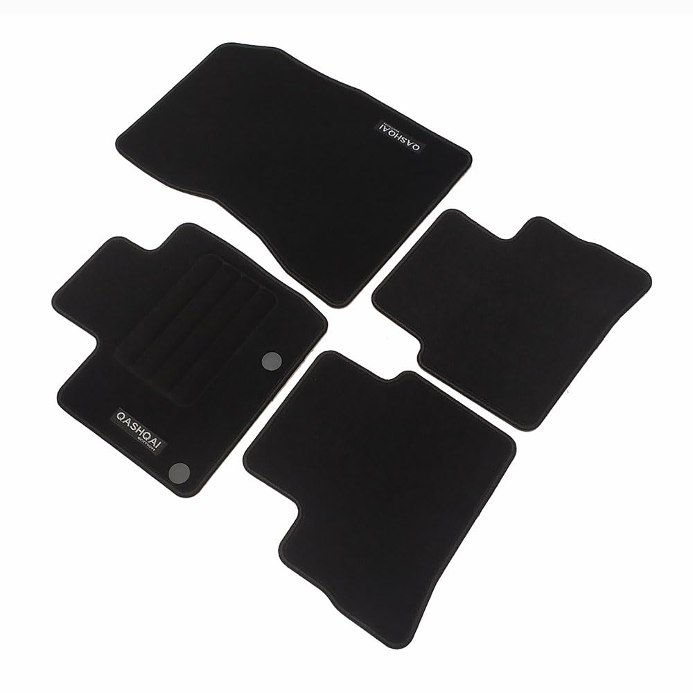 Car Lux AR07053 - Alfombras Alfombrillas en moqueta Velour con Logo a Medida para Qashqai III Desde 2021