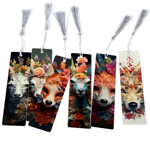 Marque-pages à pompons motif floral d'animaux pour ne plus jamais perdre votre page