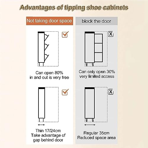 Étagère à chaussures moderne en bois pour couloir et salon - 3