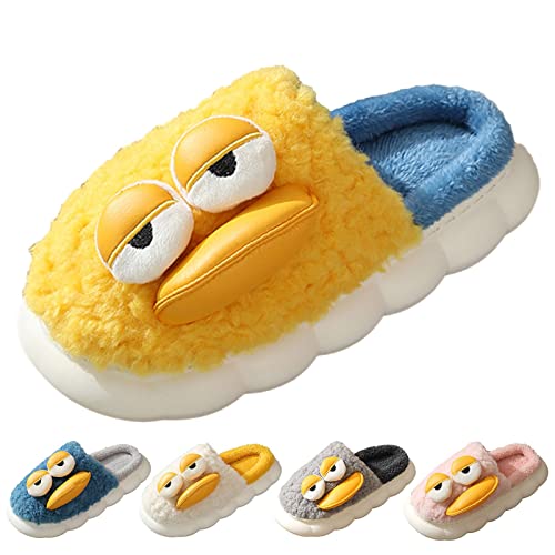 EnJoCho Sandals for Girls Fashion Autumn and Winter Boys and Girls Children Slippers Flat Bottom Soft Plush Home Shoes3